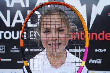 Previa sin tregua en Telde en el Rafa Nadal Tour by Santander Gran Canaria 2022/TA.